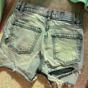 Revice denim cutoff shorts w butt rip